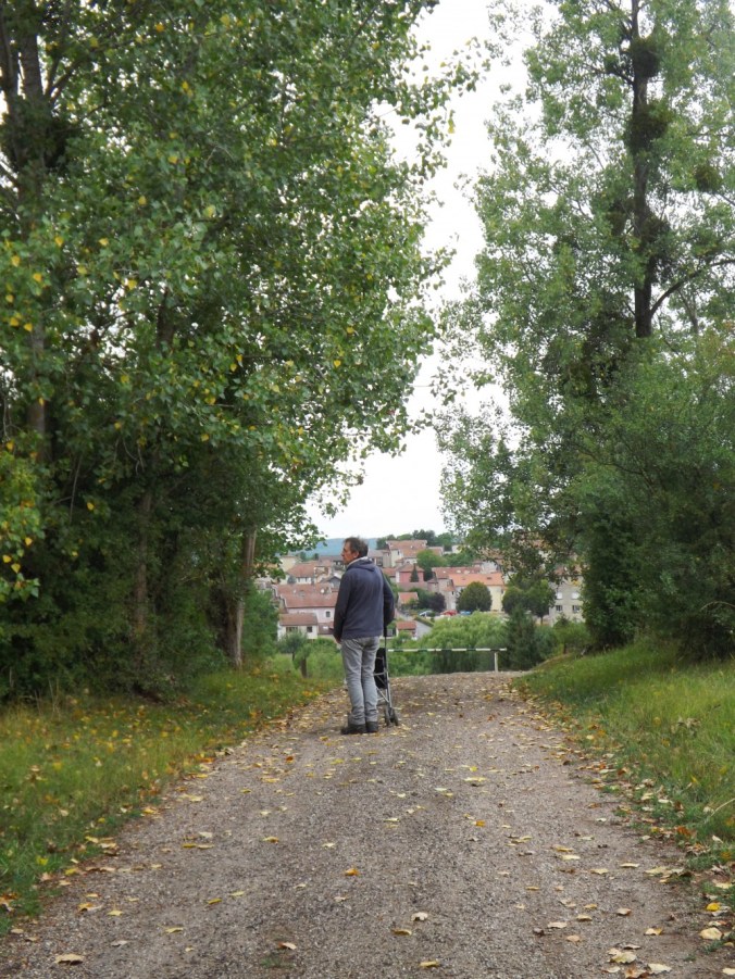 le haut du chemin noir