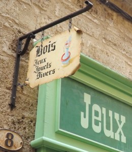 enseigne jouets en bois