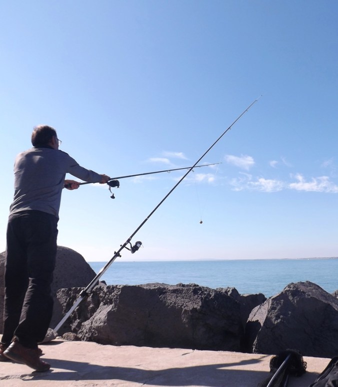 pêcheur à la ligne