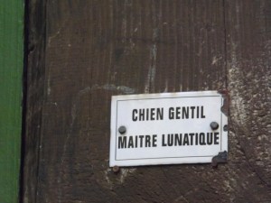 plaque chien