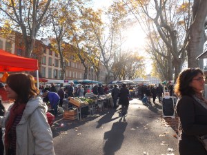 vue sur le marché