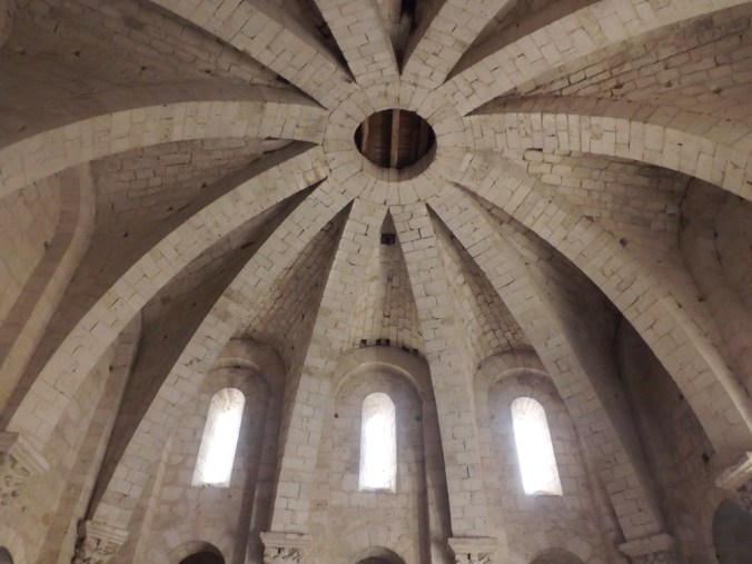 plafond voute de la salle haute du clocher-porche de l'abbaye de moissac