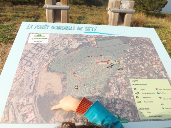 plan de la foret domaniale des pierres blanches a sete