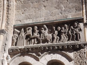 sculpture portail abbaye st pierre de moissac