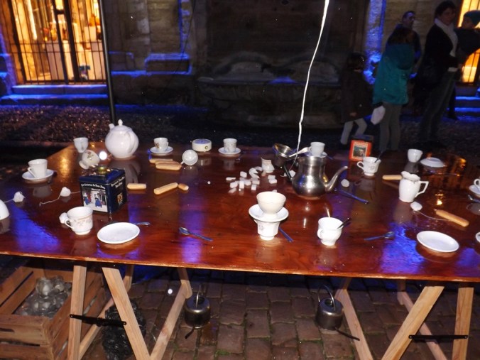 table du goûter noel au pays des merveilles pezenas