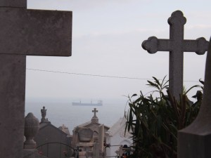 vue depuis le cimetiere marin de sete