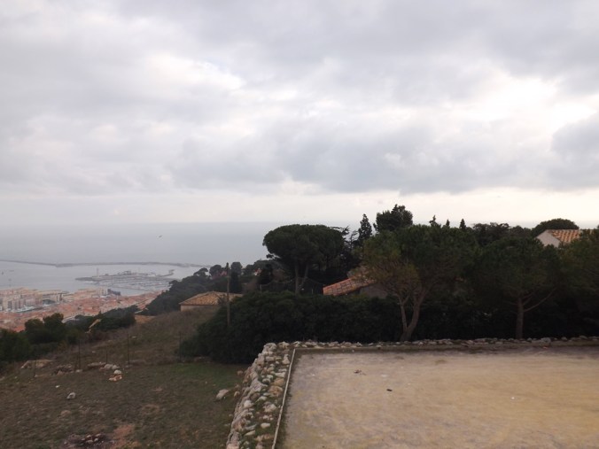 vue sur la mer depuis le panoramique de sete