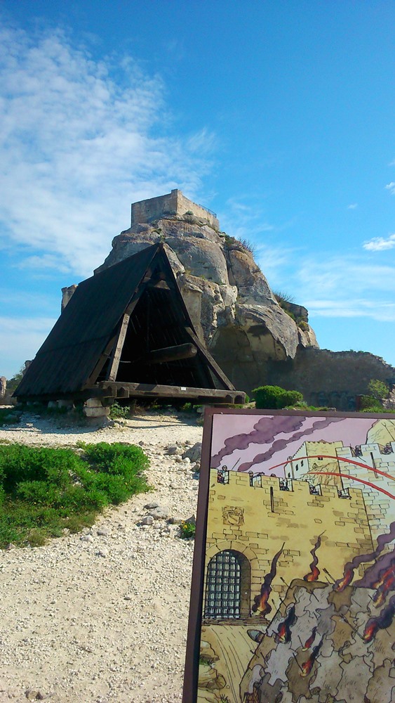 Belier offensif chateau des Baux de Provence