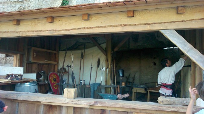 forgeron animation au chateau des Baux de Provence