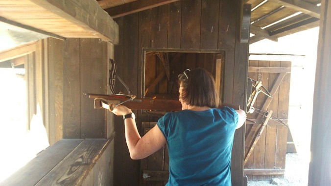 tir a l'arbalete au chateau des baux de provence