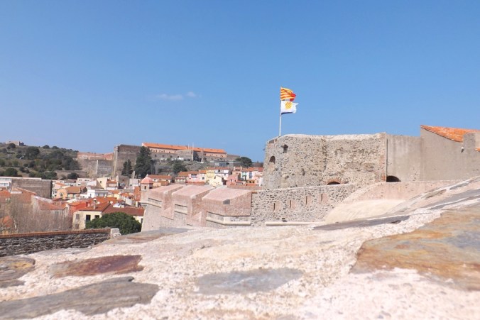 fort miradou vu depuis le chateau de collioure