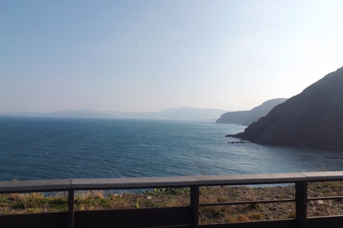 vue sur l'espagne cote vermeille depuis le phare de cerbere
