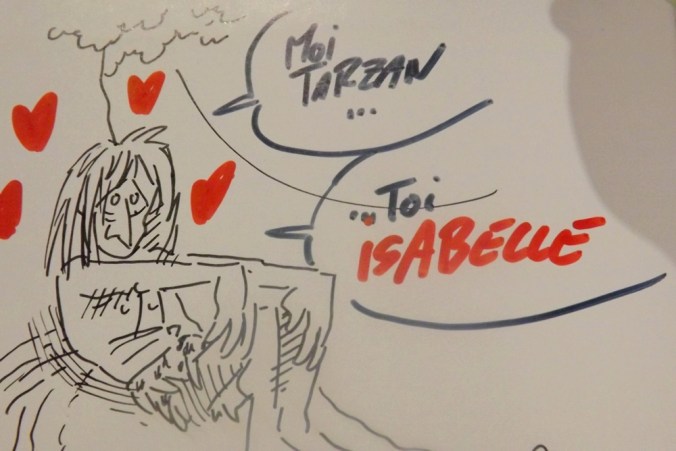 ma dedicace faite par Gaston expo printival pezenas