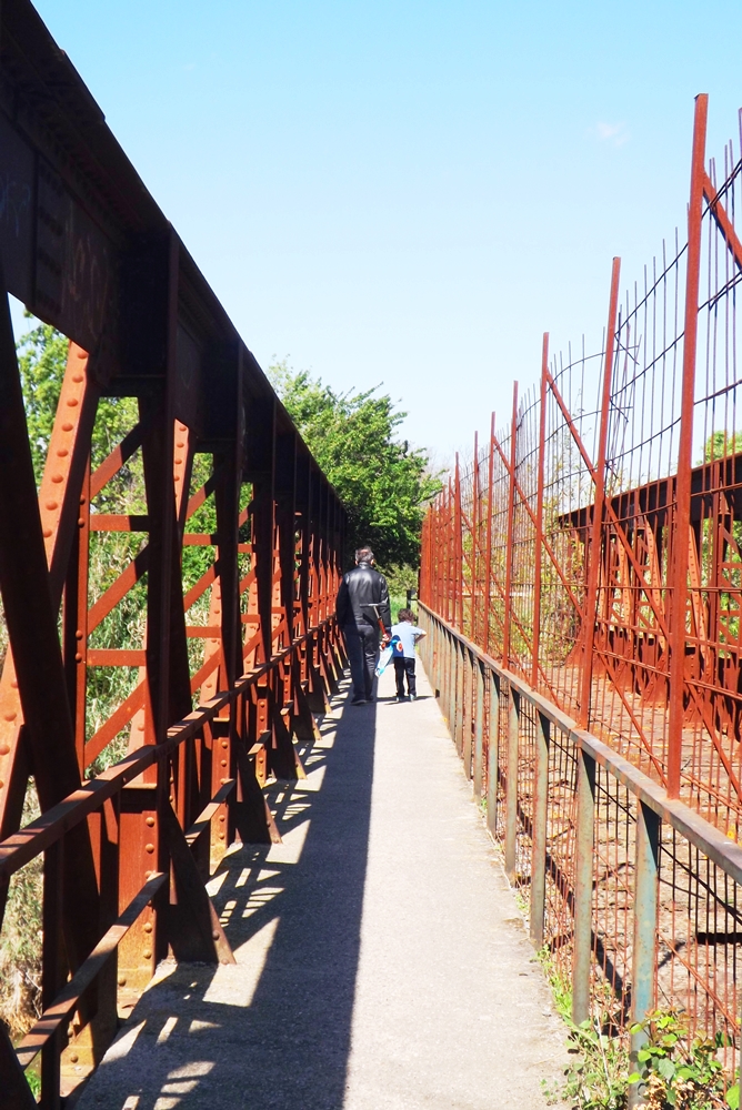 matthieu et frederic pont peyne voie ferree