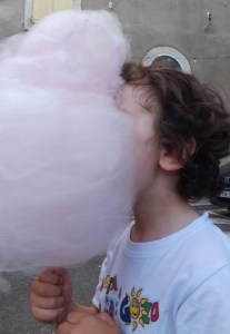 matthieu barbe à papa fete de l'ecole