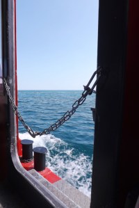 vue sur mer depuis bateau sete