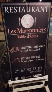 panneau les marroniers